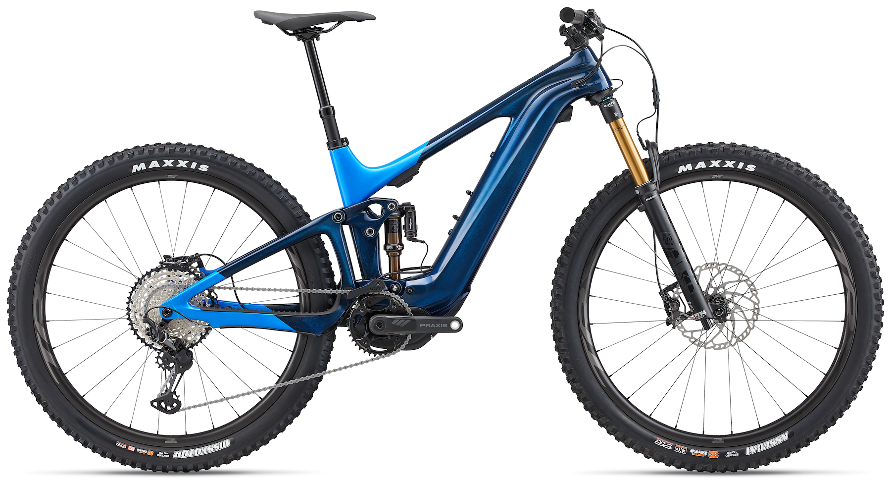 The 2022 Giant Trance X Advanced E+ goes carbon with Fox Live Valve