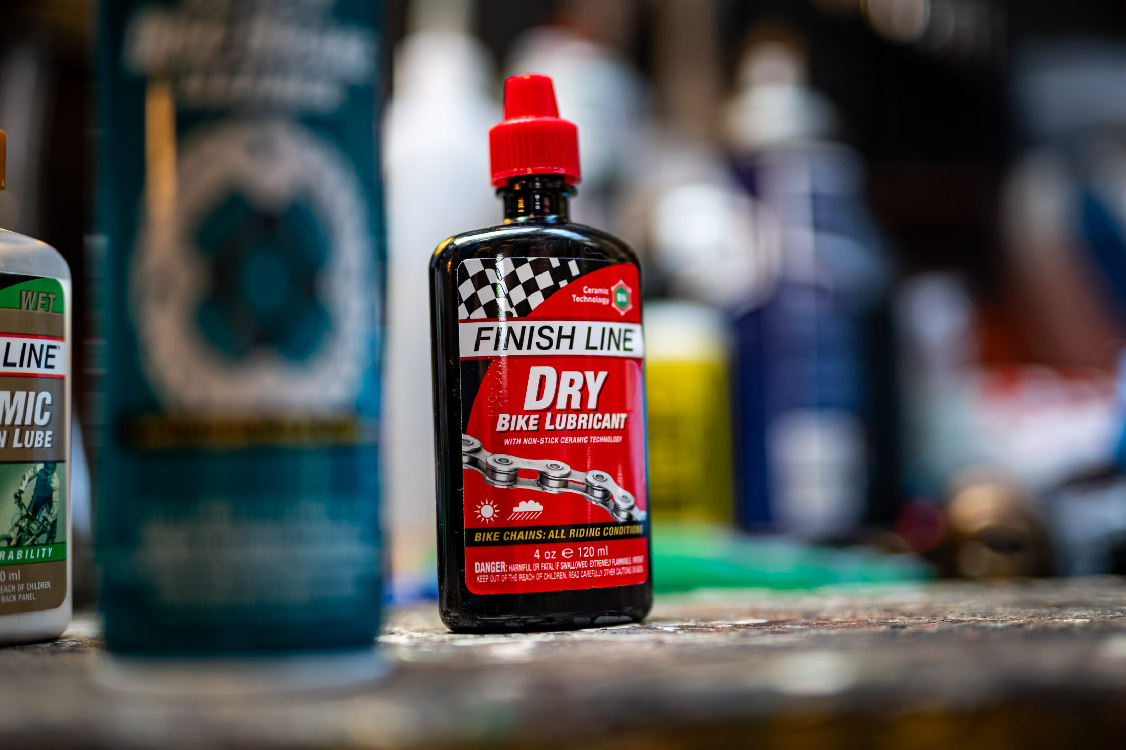 HOT Bike Lubricant Finish Line Dry Lube Teflon Plus Finish Line