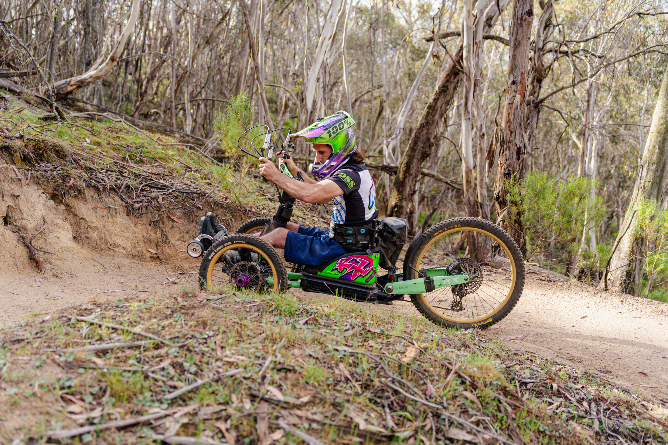 How to ride Omeo on an adaptive mountain bike